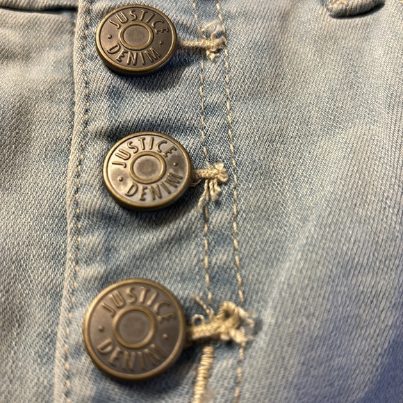 Justice Lightly Distressed Jeans Pant Girl's Size 14. - Picture 7 of 14